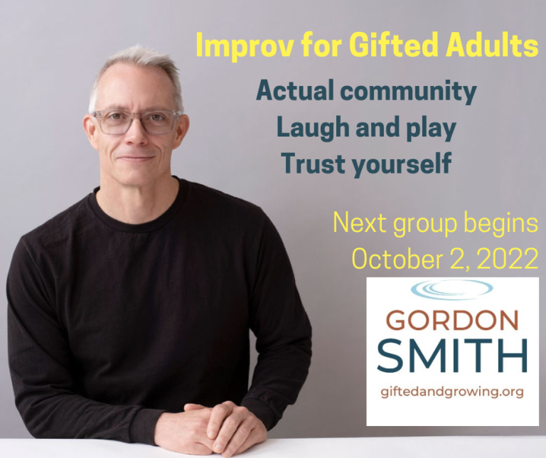 Improv For Gifted Adults! Oct. 2